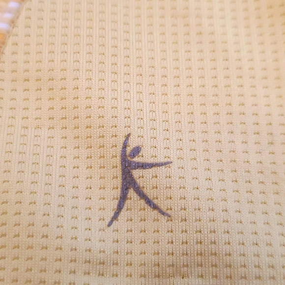 🦋Danskin Now Sunshine Yellow & White Racer Back Exercise Top - Picture 5 of 5